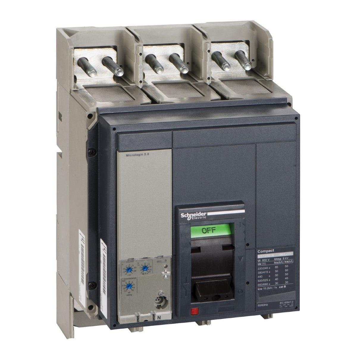 circuit breaker Compact NS1250N - Micrologic 2.0 - 1250 A - 3 poles 3t