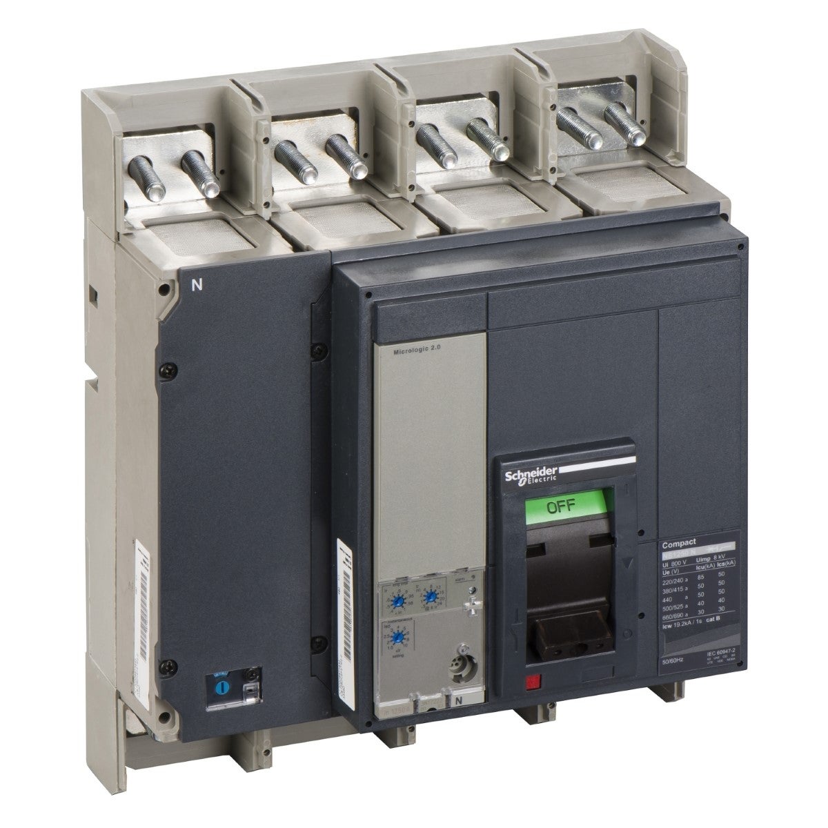 circuit breaker Compact NS1250N - Micrologic 2.0 - 1250 A - 4 poles 4t