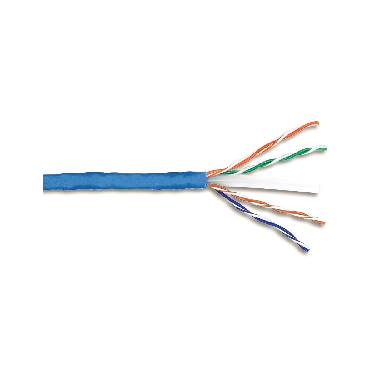 Actassi - cable - category 6 - UTP - 23 AWG - solid copper - blue - CM