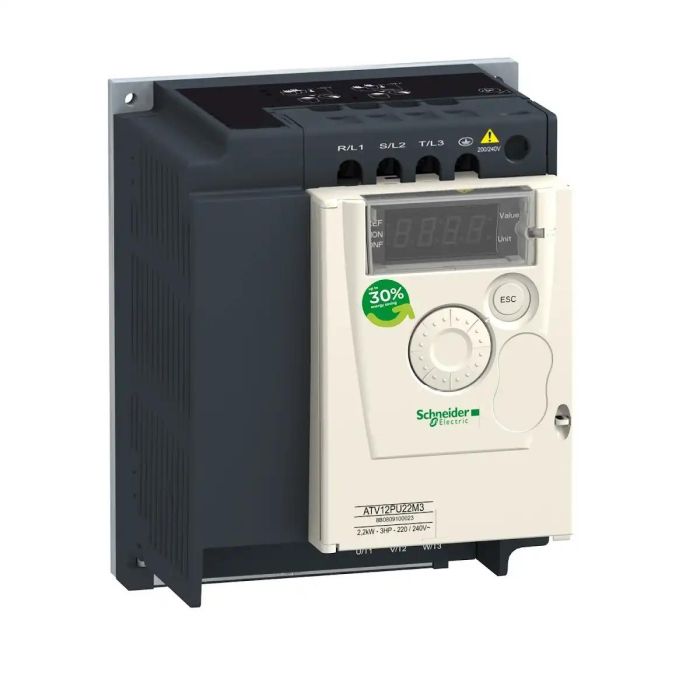 Variable Speed Drive Atv12 - 2.2Kw - 3Hp - 200..240V - 3Ph - On Base Plate main product photo