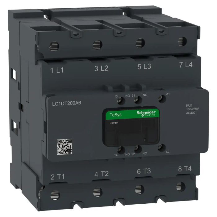 Contactor Deca 200A 4P 100-250V ACDC Lug main product photo