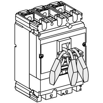 Schneider Electric toggle padlocking device - for fixed circuit breakers, 29371