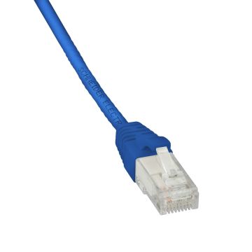 Patch cord, Actassi, Category 6, U/UTP, PVC, 1 m, blue