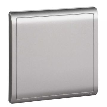 1Gang Blank Plate,Aluminium Silver