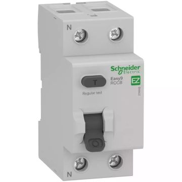 Easy9 Residual Current Circuit Breaker - 2P - 40A - 30 mA - AC type - 230 V