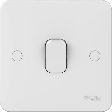Lisse - Plate Switch - without instructions - 1 gang 2 way - 10AX White