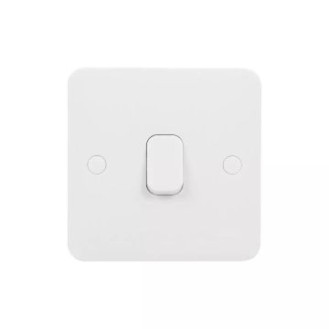 Lisse - Retractive switch - 1 gang 2 way - 10A White