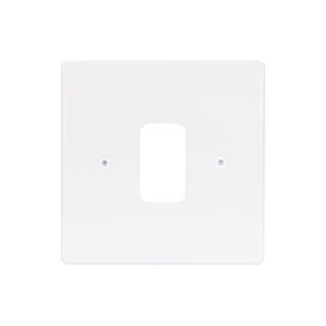 Ultimate - moulded plate Grid system - 1 gang - white