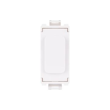 Ultimate - blank module - white - moulded - metal finish