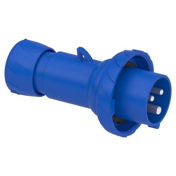 PratiKa wander plug - straight - 16 A - 2P + E - 200...250 V AC - IP67