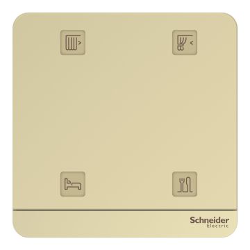 Wiser, AvatarOn, battery powered push-button, 4K, Wine Gold