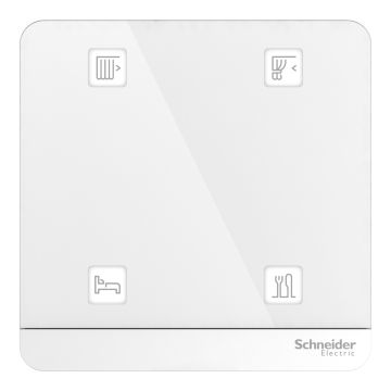 Wiser, AvatarOn, battery powered push-button, 4K, White