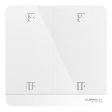 Wiser, AvatarOn, 2 switches for roller blind, 300 W,  White