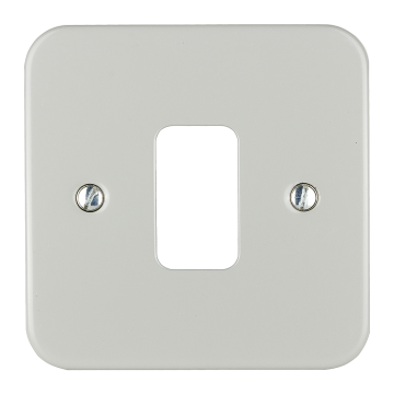 Ultimate - metal clad plate - 1 gang - grey