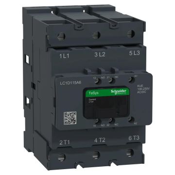 Contactor Deca 115A 3P 100-250V ACDC Lug