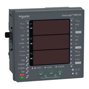EasyLogic PM2110, Power & Energy meter, Total Harmonic, LED display, Pulse, class 1