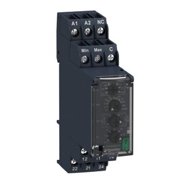 Level control relay RM22-L - 24..240 V AC/DC - 2 C/O