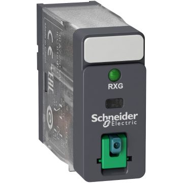 interface plug-in relay - Zelio RXG - 1C/O standard - 24VDC-10A-with LTB and LED