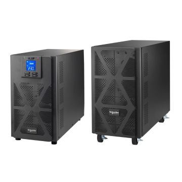 Easy UPS 1 Ph On-Line, 10kVA/10kW, Tower, 230V, 1x Hard wire 3-wire(1P+N+E) outlet, Intelligent Card Slot, LCD, Extended Runtime