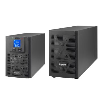 Easy UPS 1 Ph On-Line, 1000VA, Tower, 230V, 3x IEC C13 outlets, Intelligent Card Slot, LCD, Extended runtime