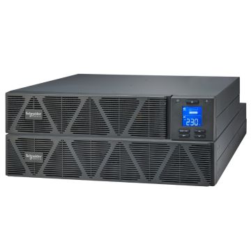Easy UPS 1 Ph On-Line, 3kVA, Rackmount 4U, 230V, 6x IEC C13 + 1x IEC C19 outlets, Intelligent Card Slot, LCD, Extended Runtime, W/ rail kit