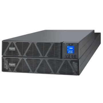 Easy UPS 1 Ph On-Line, 6kVA/6kW, Rackmount 4U, 230V, 1x Hard wire 3-wire(1P+N+E) outlet, Intelligent Card Slot, LCD, W/ rail kit