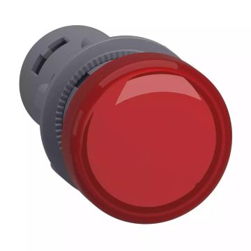 Pilot light, plastic, red, Ø 22 mm, with integral LED, 24 V AC/DC