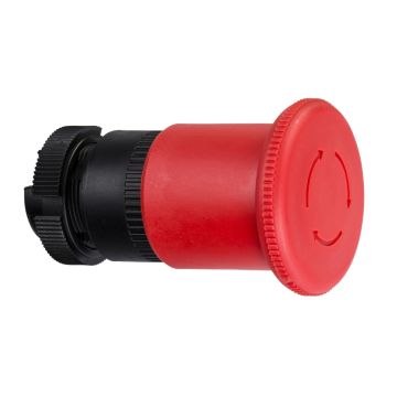 red Ã˜40 Emergency stop, switching off head trigger and latching turn release