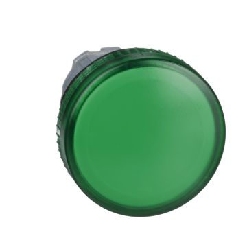 green pilot light head Ã˜22 with plain lens for BA9s bulb