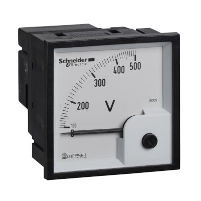 analog voltmeter VLT - 72 x 72 mm - 0..500 V