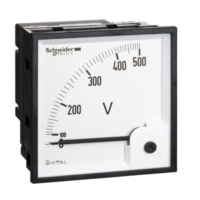voltmeter VLT PowerLogic - 96 x 96 - ferromagnetic - 0..500 V