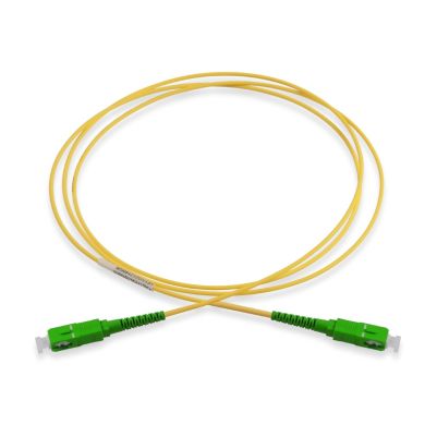Actassi fibre optic patch cord, SC/APC, OS2, simplex, single mode, LSZH, 3 m