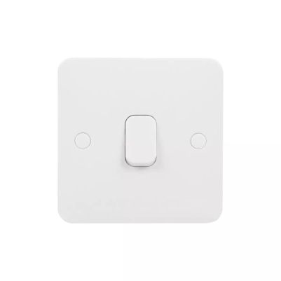Lisse - Retractive switch - 1 gang 2 way - 10A White