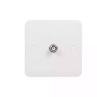 Lisse Square edge white moulded - SAT socket F type