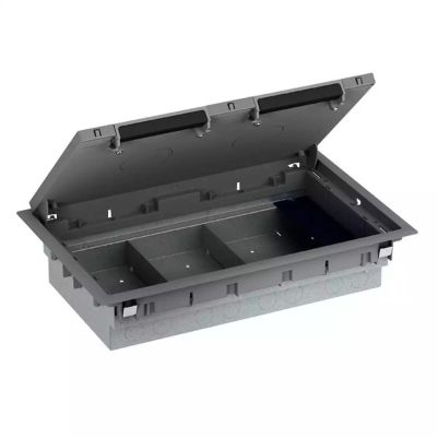 Mita - empty floor box - 3 compartments - plastic - 70 mm