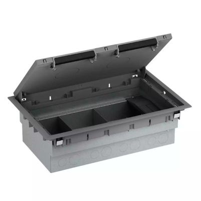 Mita - empty floor box - 3 compartments - plastic - 100 mm