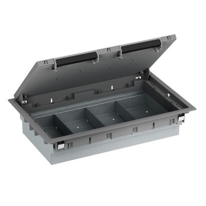 Mita - empty floor box - 4 compartments - plastic - 70 mm