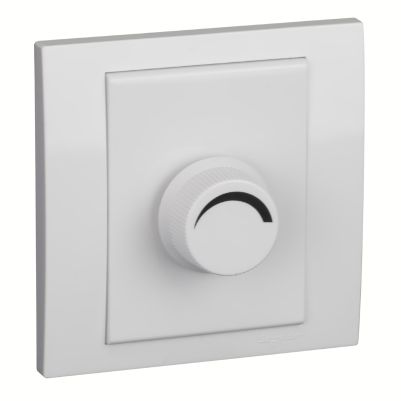 Vivace wall plate 1 gang dimmer push button rotary trailing edge 250W 240V