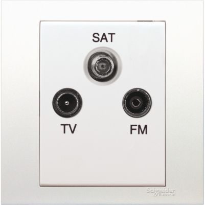 1 Gang TV/FM/SAT Socket Outlet without Looping