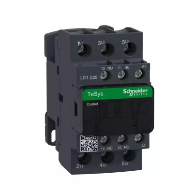 TeSys D contactor - 3P(3 NO) - AC-3 - <= 440 V 25 A - 220 V AC coil