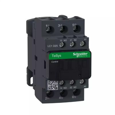 TeSys D contactor - 3P(3 NO) - AC-3 - <= 440 V 25 A - 250 V AC coil