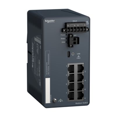 Modicon Managed Switch - 8 ports for copper