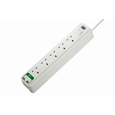 APC Home/Office SurgeArrest 5 outlets with 5V, 2.4A 2 port USB Charger 230V UK