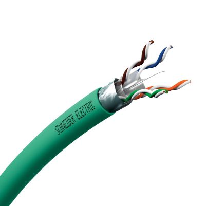 Copper LAN cable, Actassi, F/UTP, 4P, Cat6A, Euroclass D, 550MHz, LSZH, 500m
