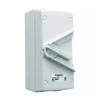 63A 440V Surface Mount Double Pole Isolating Switch IP66