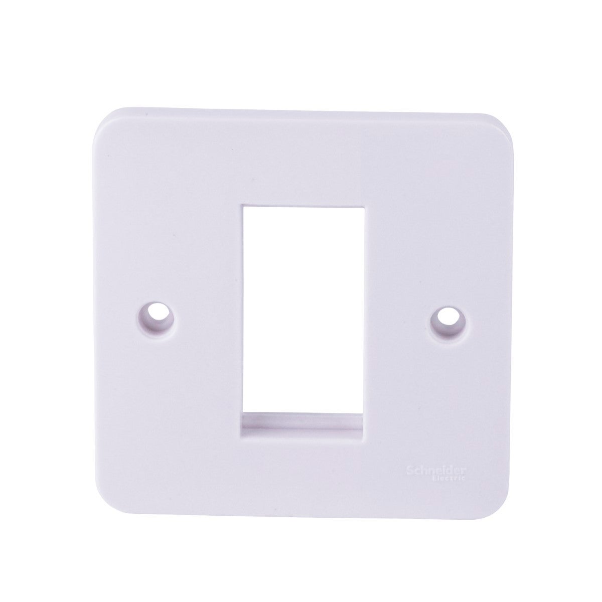 Lisse - white moulded - euro plate - 1 module - 1 gang