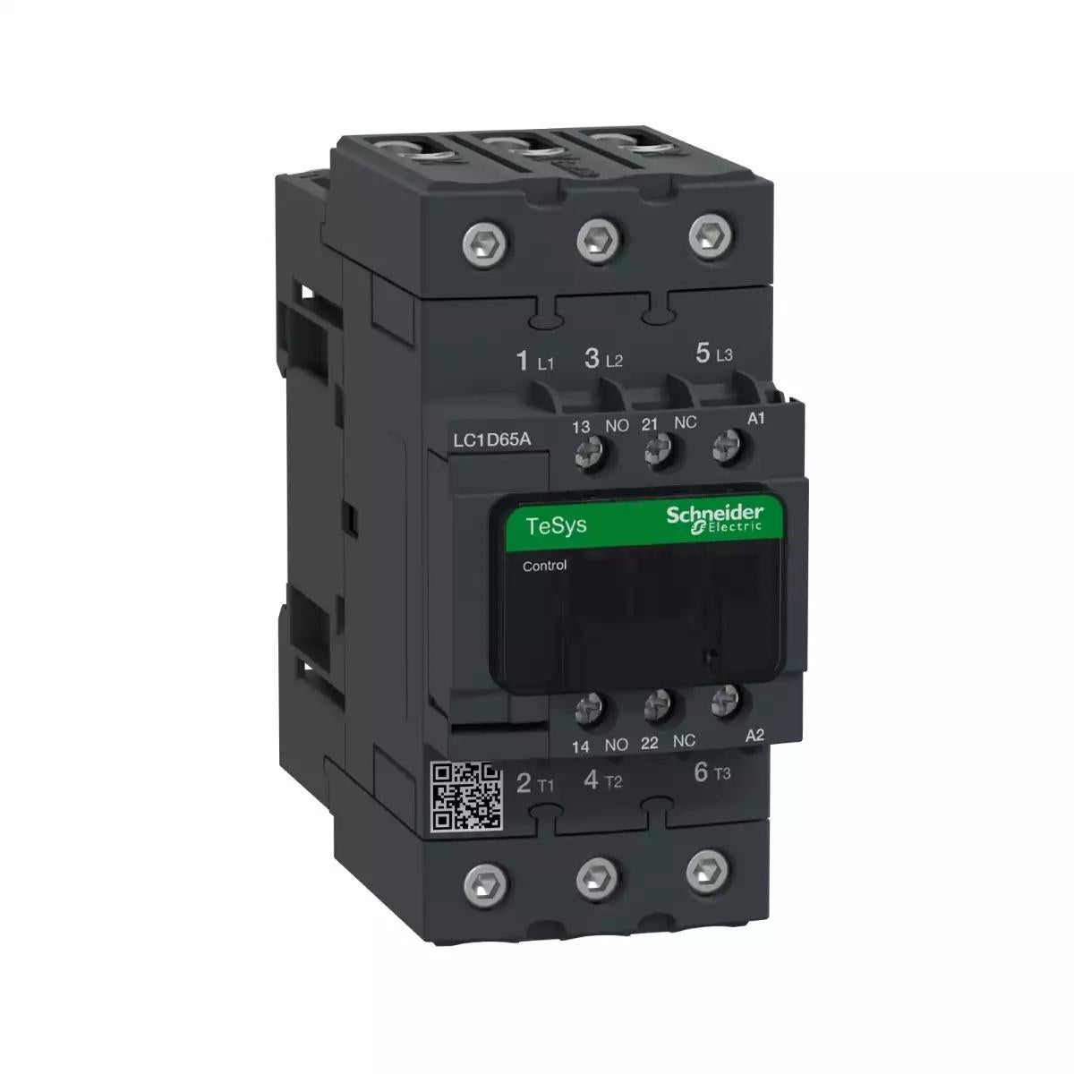 TeSys D contactor - 3P(3 NO) - AC-3 - <= 440 V 65 A - 220 V AC 50/60 Hz coil