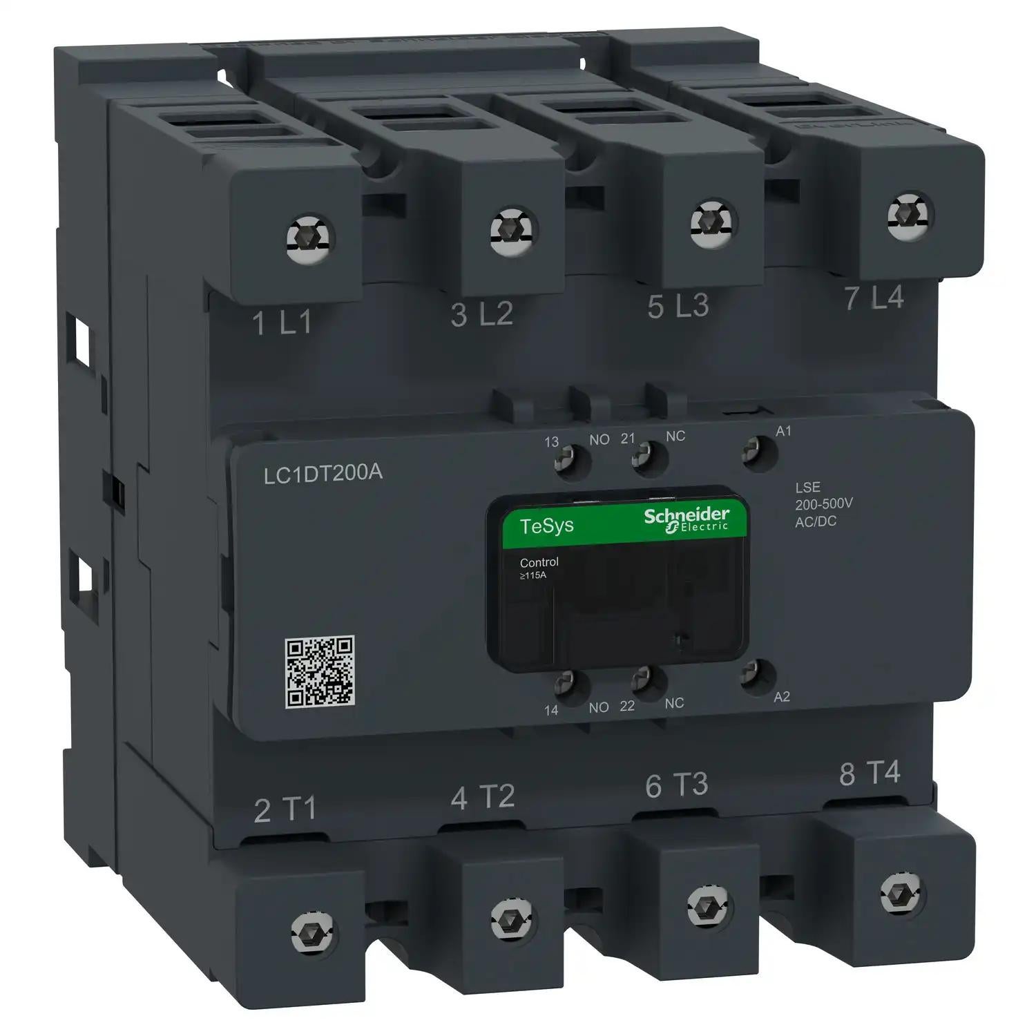 Contactor Deca 200A 4P 200-500V ACDC EvLk
