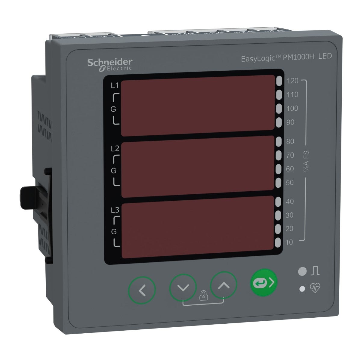 EasyLogic panel mount meter, class 1, RS485, LED