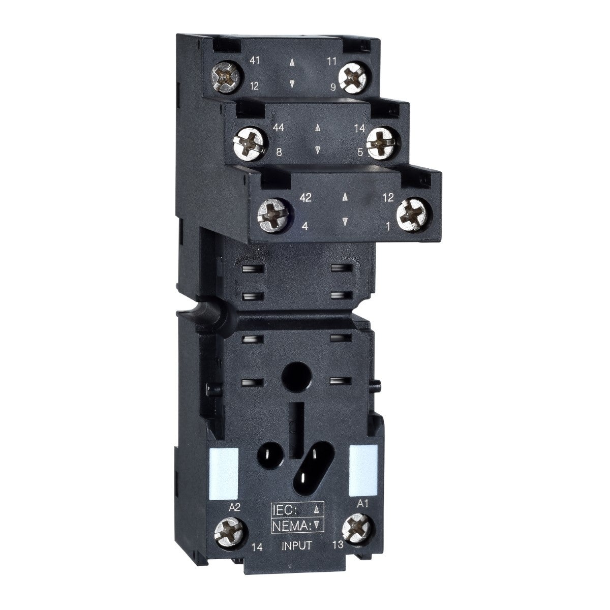 Harmony, Socket, for RXM2 relays, screw connectors, separate contact